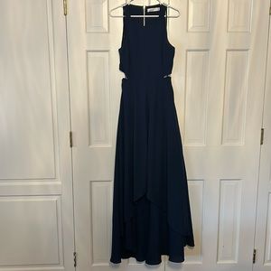 Navy blue high low Ali & Jay dress size M.